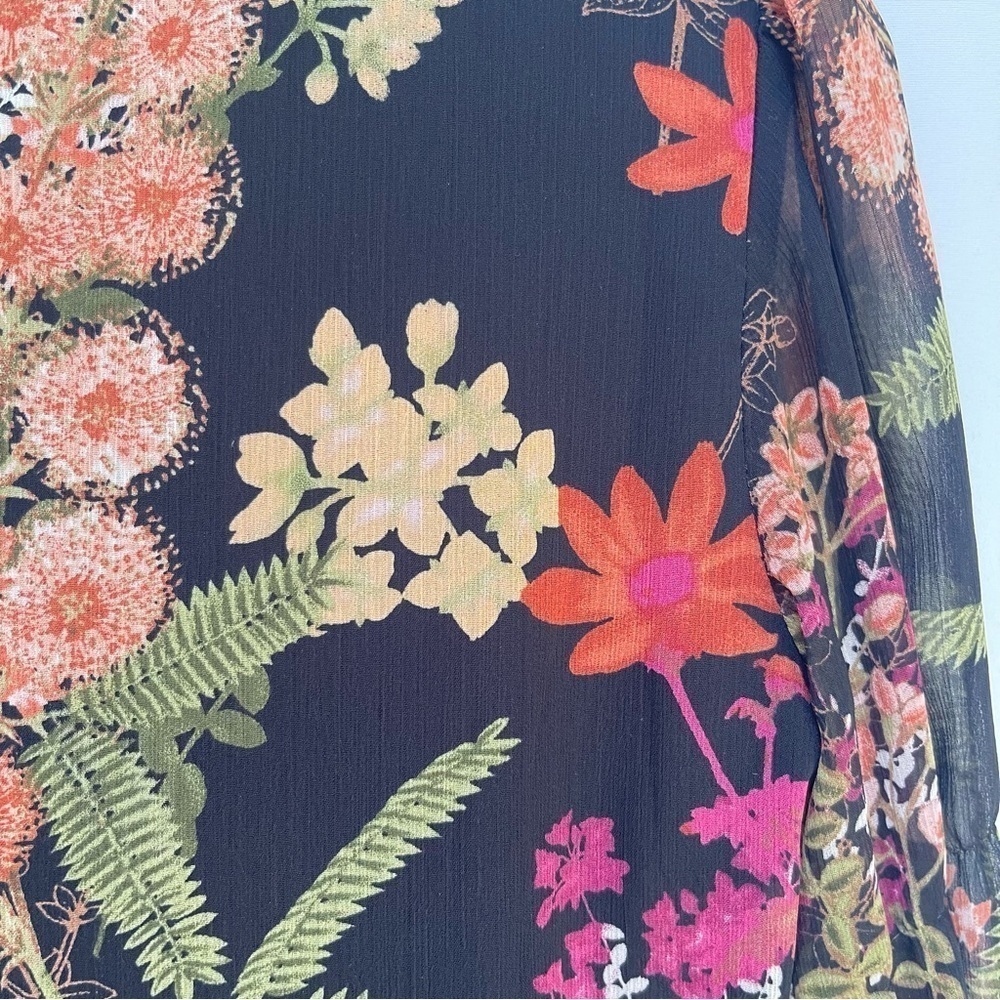 Melonie T Floral Ruffle Dress Size 6 | Whimsigoth‎ Fairycore Sheer Sleeve Dress - Picture 7 of 15